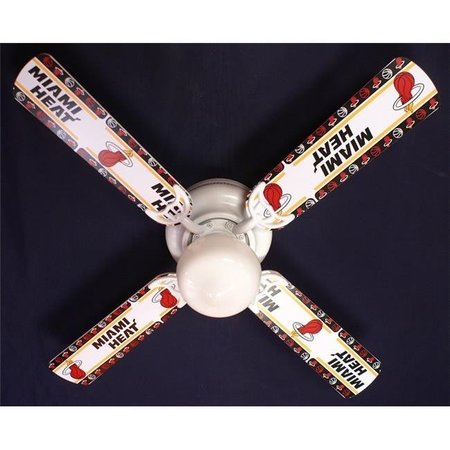 CEILING FAN DESIGNERS Ceiling Fan Designers 42FAN-NBA-MIA 42 in. NBA Miami Heat Basketball Ceiling Fan 42FAN-NBA-MIA